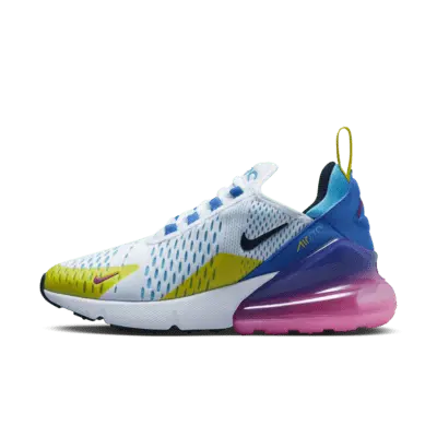 

Кроссовки Nike Air Max 270, цвет White/Hyper Royal/Pink Spell/Black