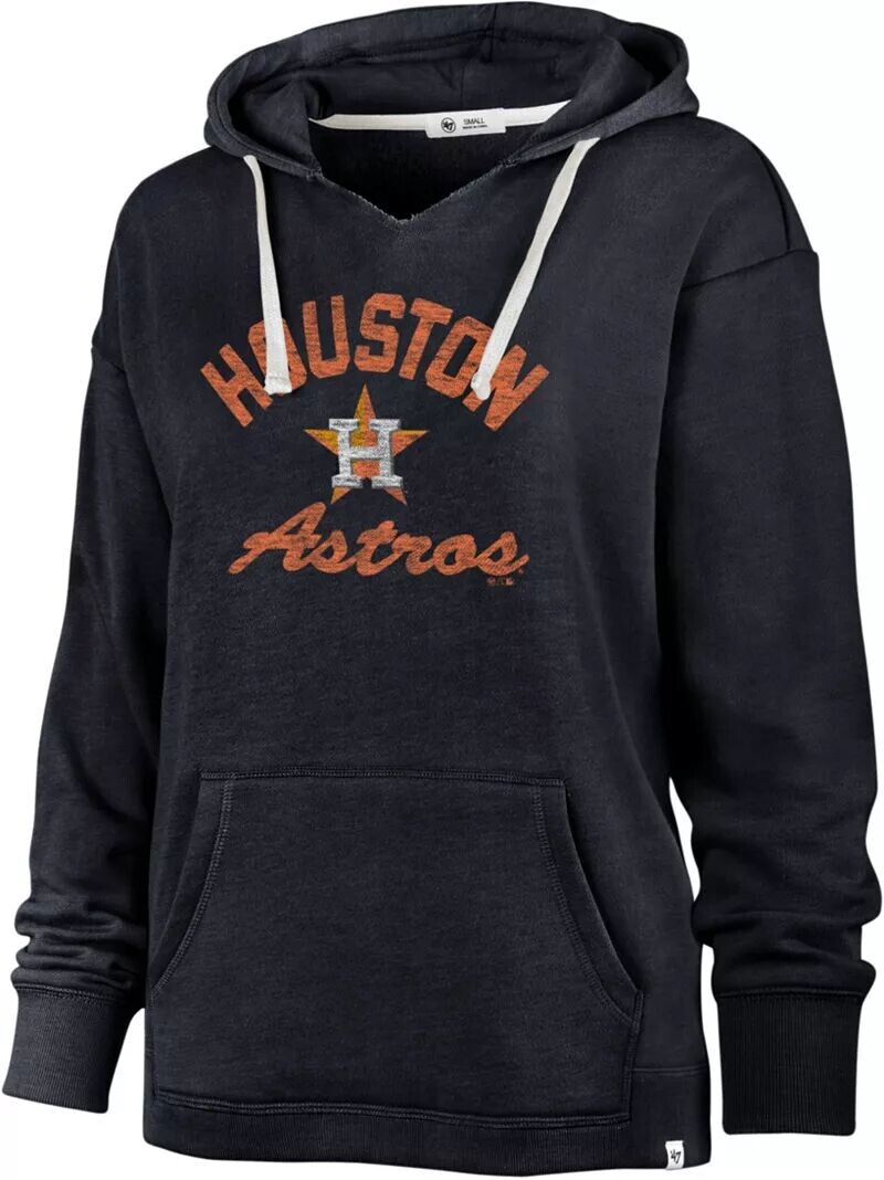 

Темно-синяя женская толстовка с худи Kennedy Houston Astros '47