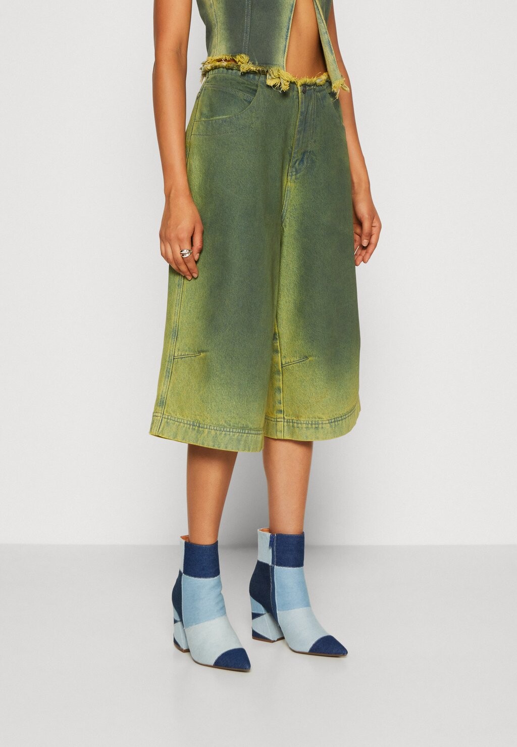 

Шорты Vaqueros Jaded London JORT, цвет green/black