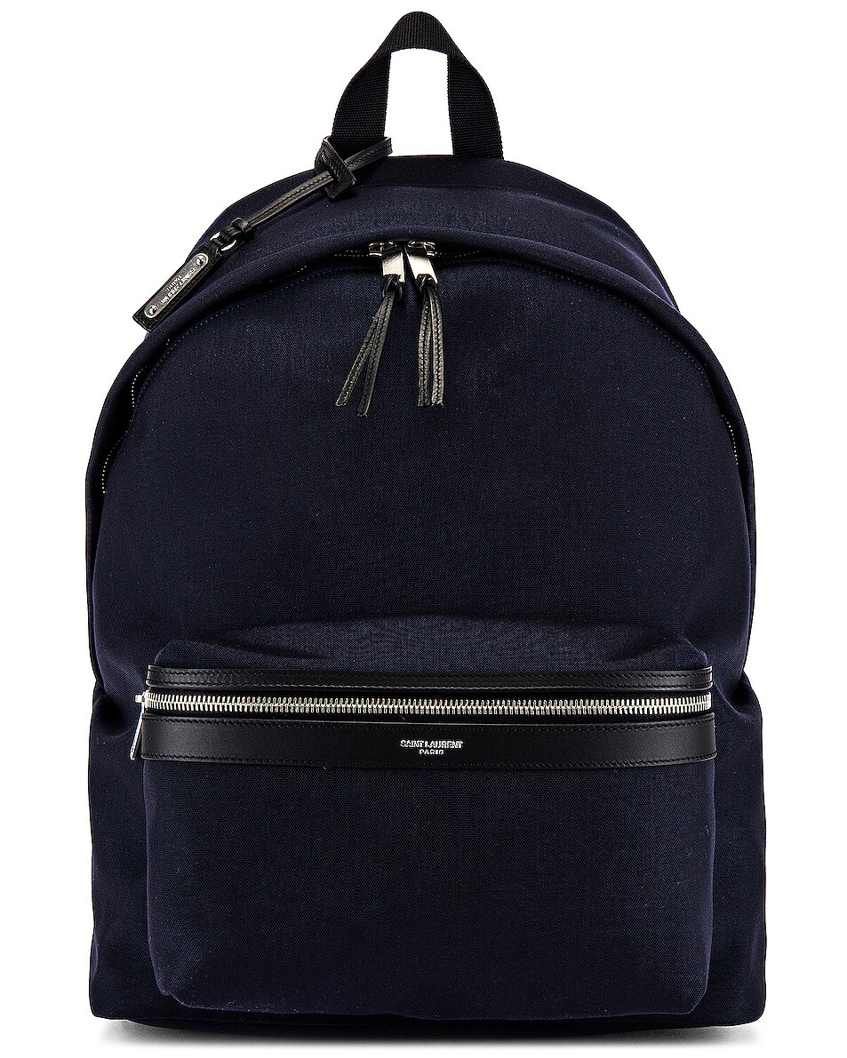 

Рюкзак Saint Laurent City, цвет Midnight Blue & Black