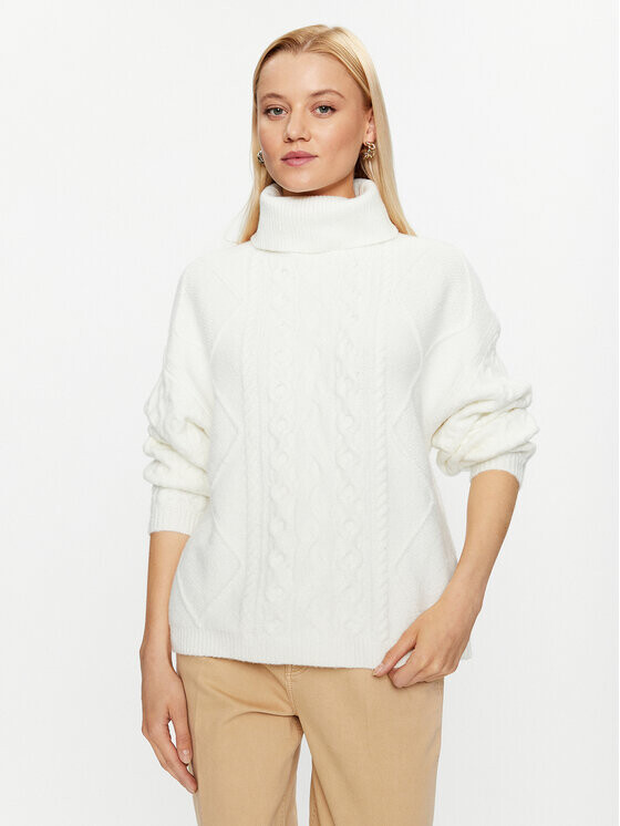 

Свитер с высоким воротником обычного кроя Guess, белый