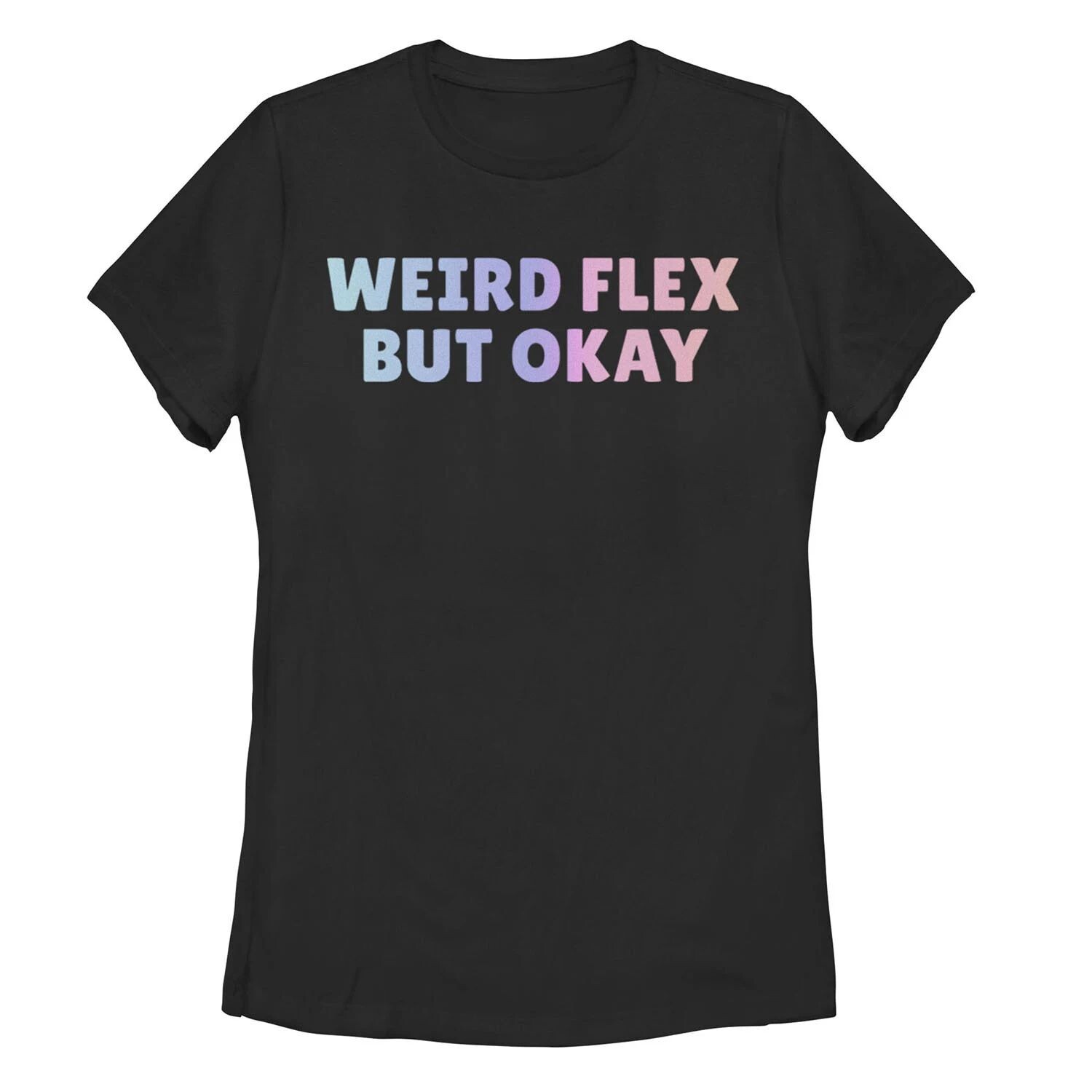 

Юниорская футболка Weird Flex But Ok с блестящим градиентом и рисунком