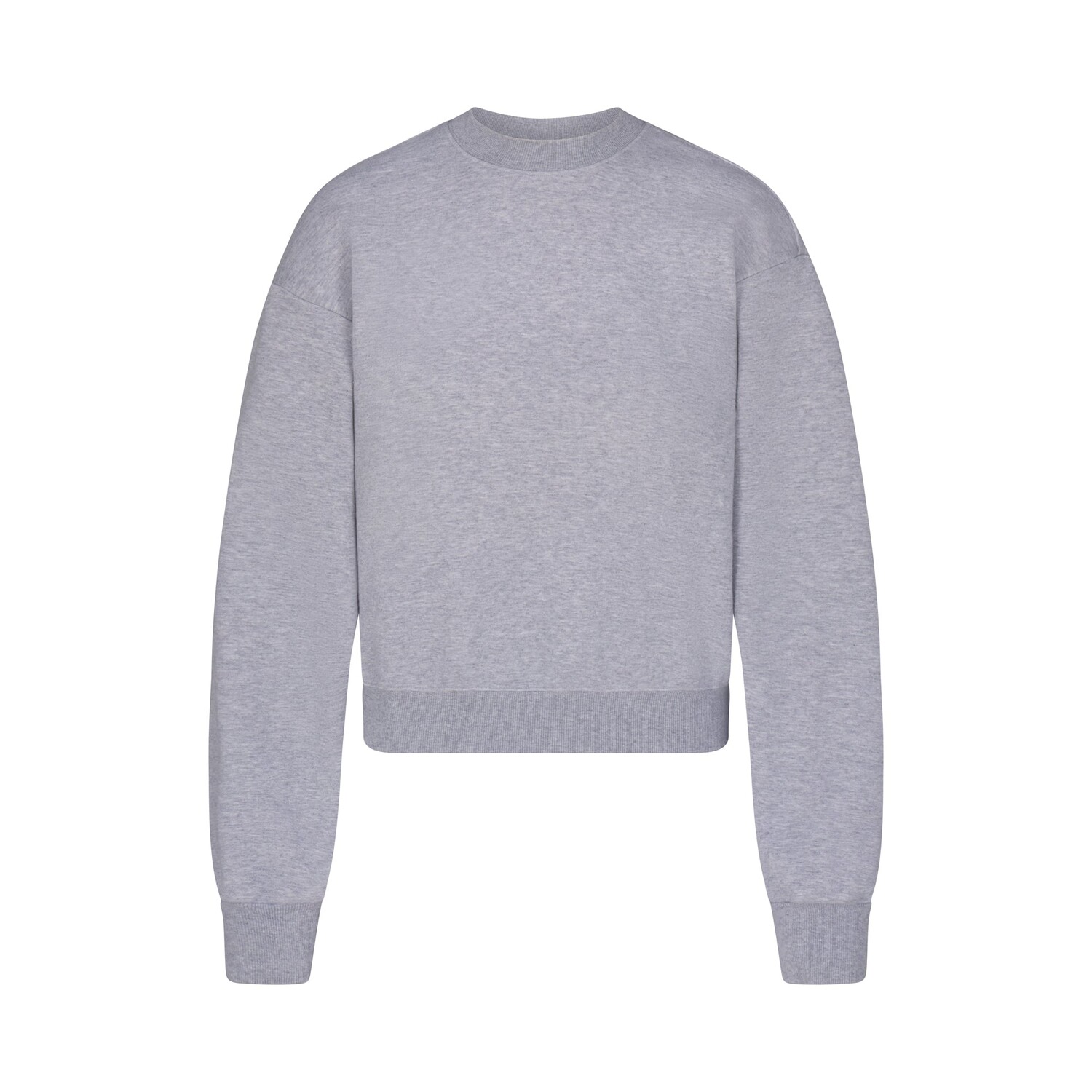 

Классический свитер с круглым вырезом SKIMS, цвет heather grey