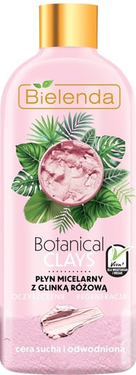 Мицеллярная жидкость для лица с розовой глиной, 500 мл Bielenda, Botanical Clays гель для умывания bielenda веганская очищающая паста с розовой глиной botanical clays
