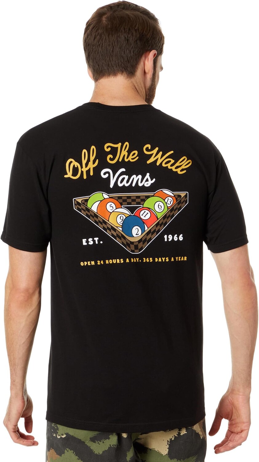 

Футболка Off The Wall Pool Club с короткими рукавами Vans, черный
