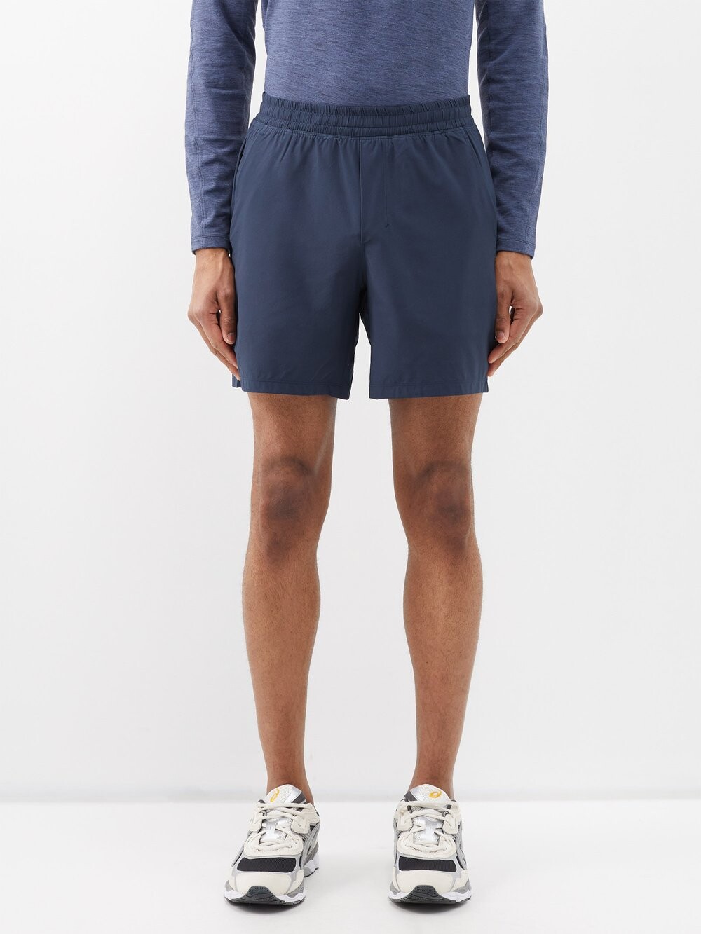 

Шорты pace breaker из переработанного джерси Lululemon, синий