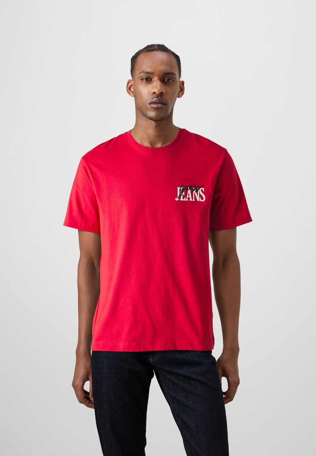 

Футболки с принтом REG LOGO Guess Jeans, красный