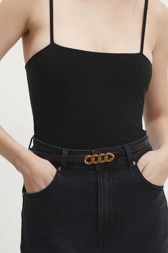 

Кожаный ремень Answear Lab, коричневый