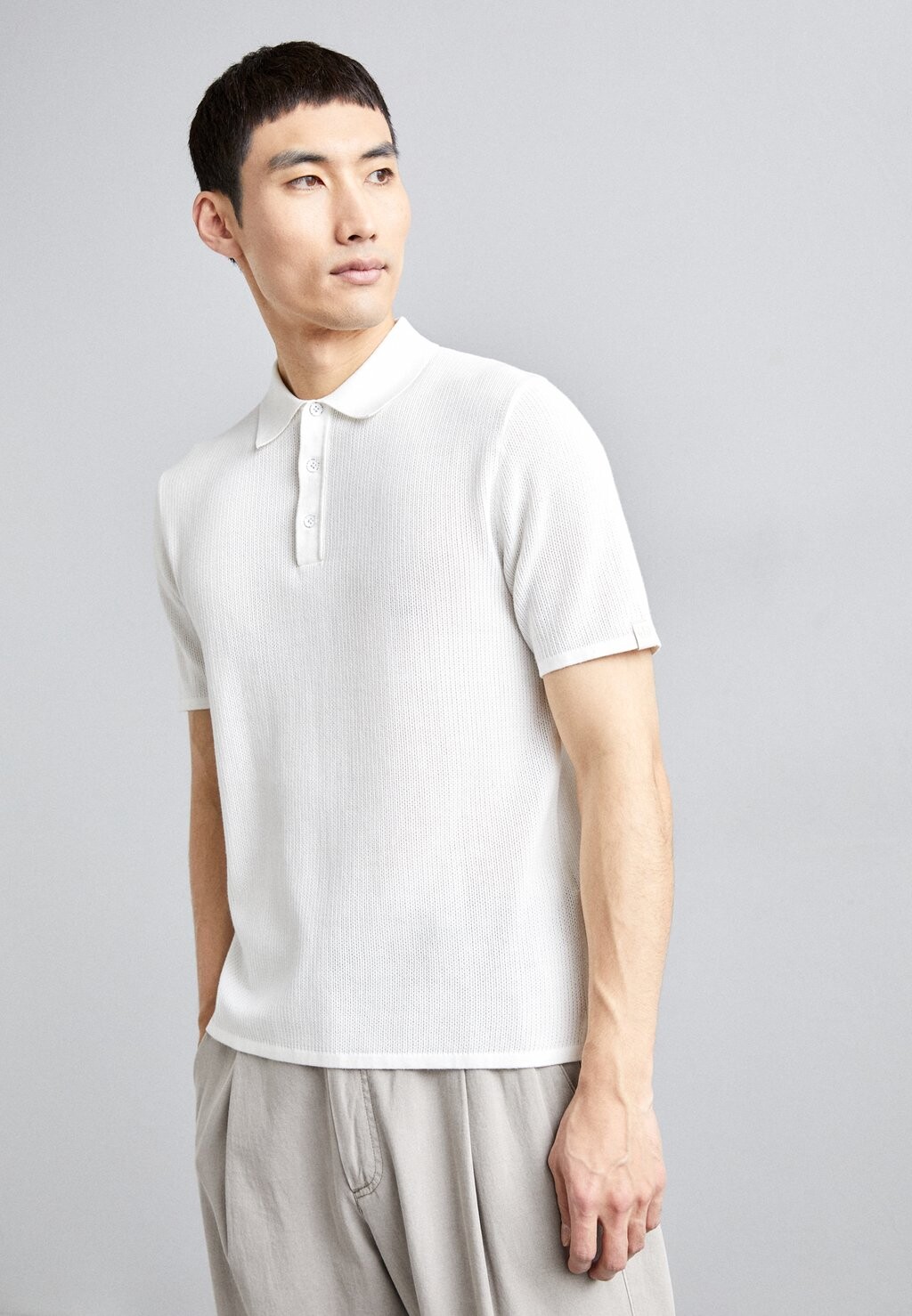 

Рубашка-поло HARVEY rag & bone, цвет ivory