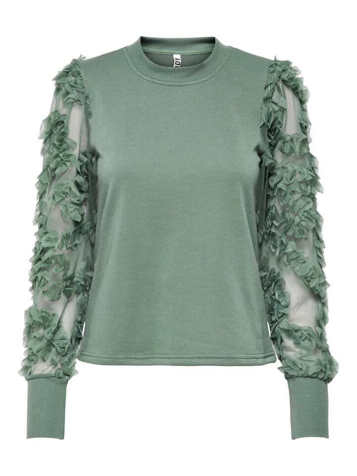 

Пуловер JACQUELINE de YONG Eleganter Sweatshirt Blusen Mesh Langarm JDYFAIRVIEW, цвет pastell-grün