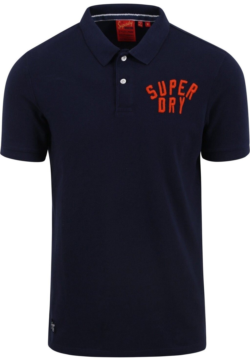 

Рубашка-поло CLASSIC SUPERSTATE Superdry, цвет blue dark blue