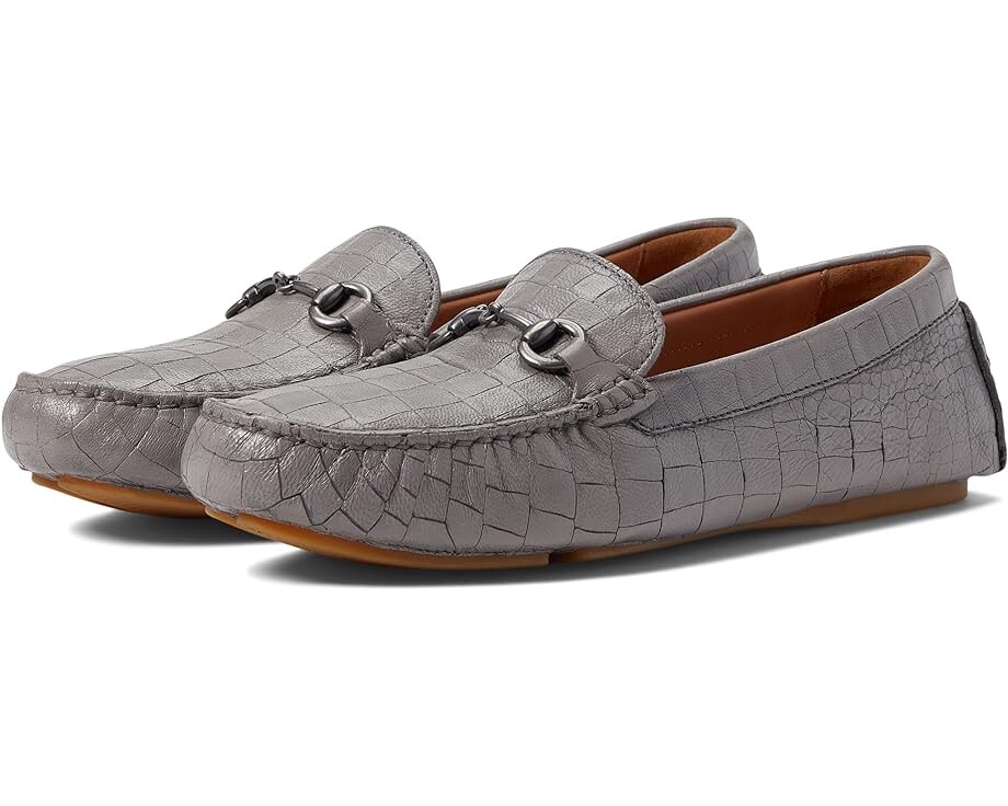 

Лоферы Johnston & Murphy Maggie Bit, цвет Gray Croc Embossed Sheepskin
