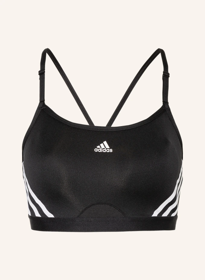 

Спортивный бюстгальтер aeroreact с сеткой Adidas, черный