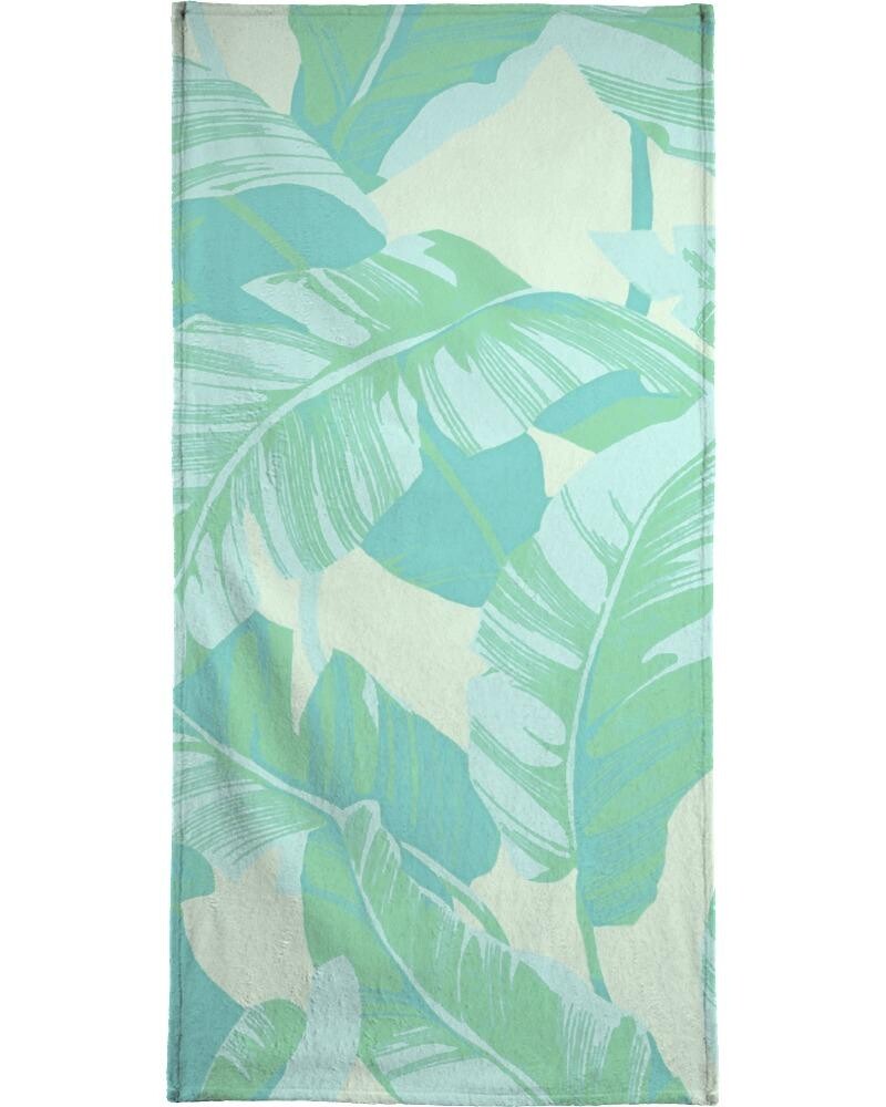 

Полотенце для ванной Juniqe Banana Leaves, цвет Grün & Türkis