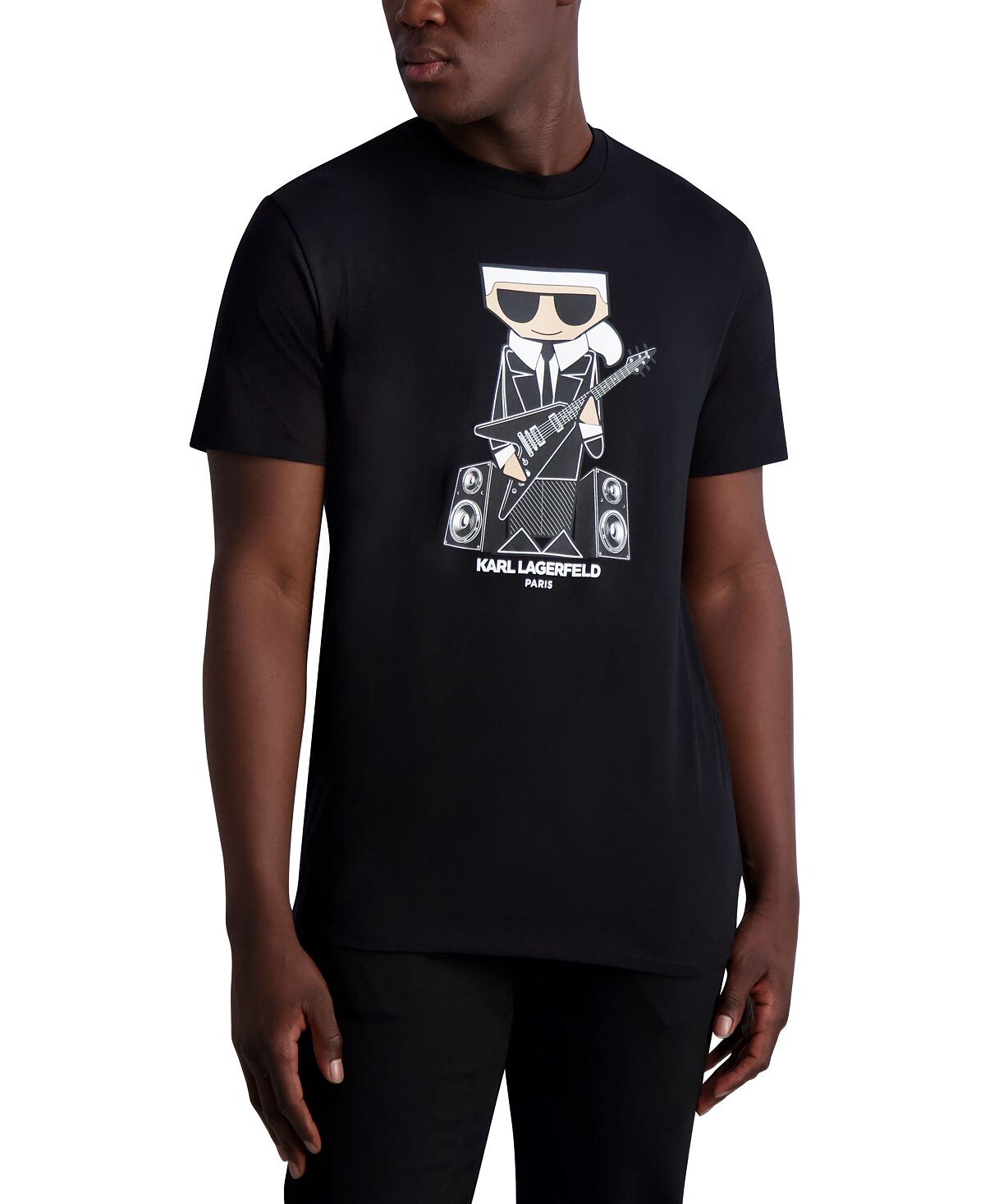 

Мужская футболка узкого кроя с рисунком Rockstar Karl KARL LAGERFELD PARIS