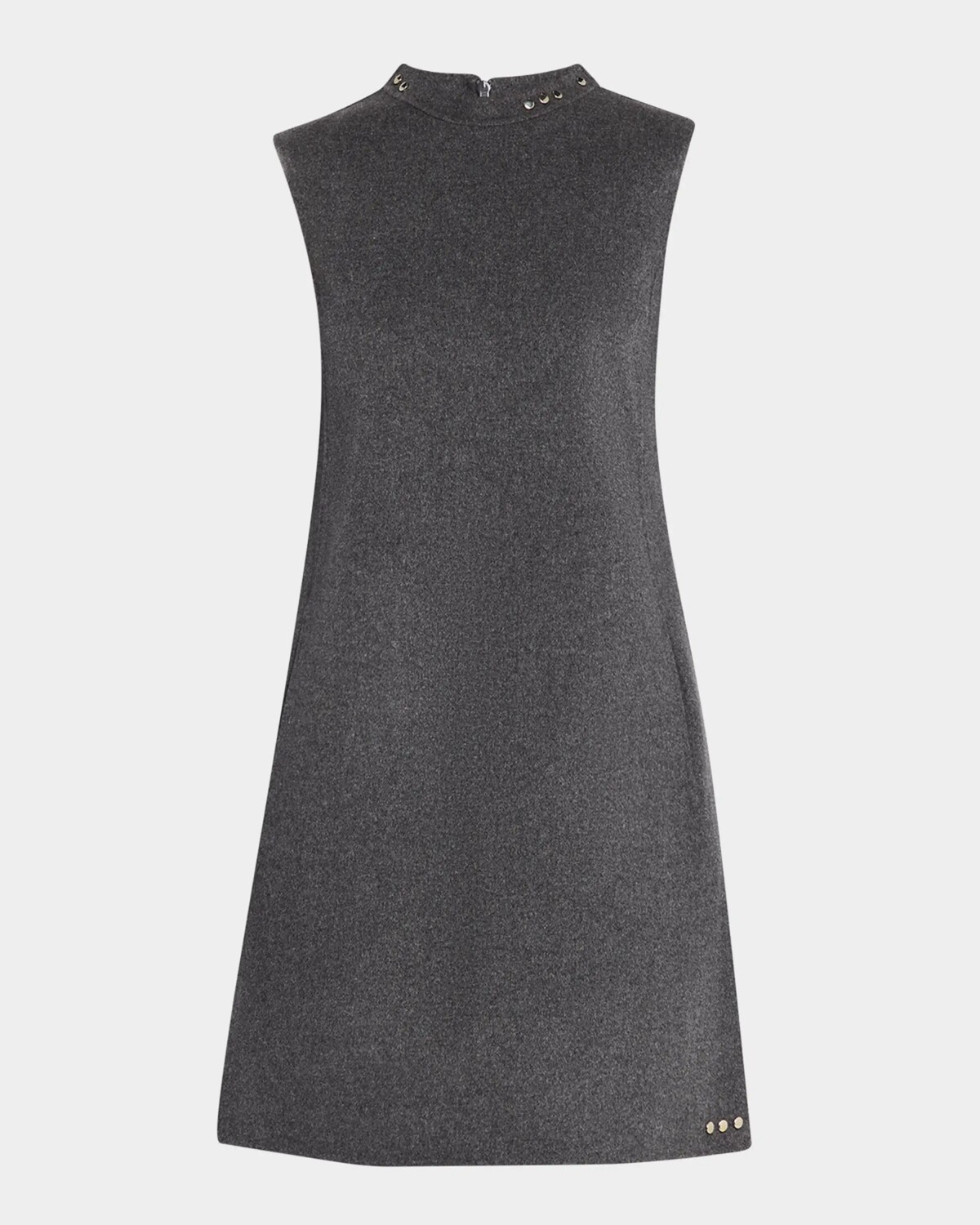 

Платье Daria из натуральной шерсти с заклепками Max Mara, цвет Medium Grey