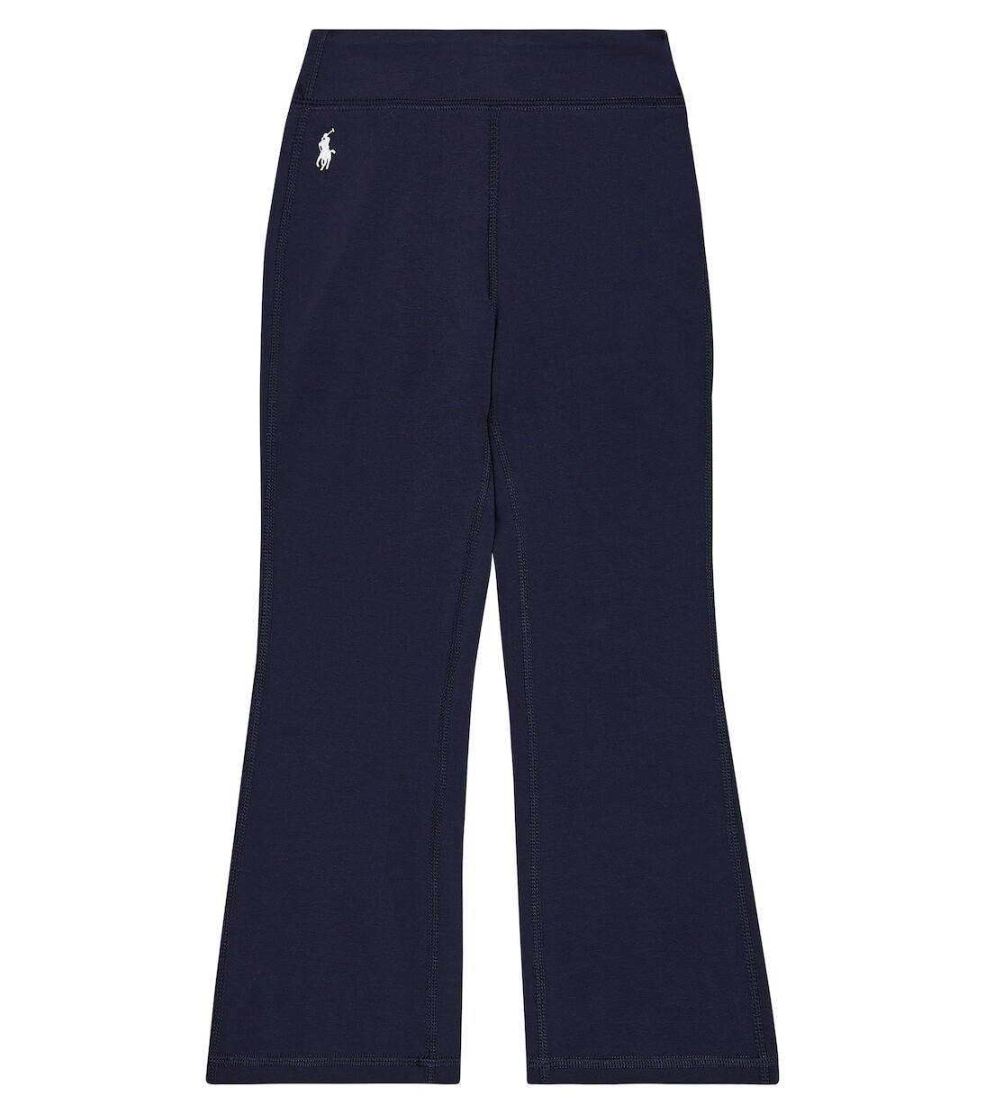 

Расклешенные леггинсы из хлопкового джерси Polo Ralph Lauren Kids, синий
