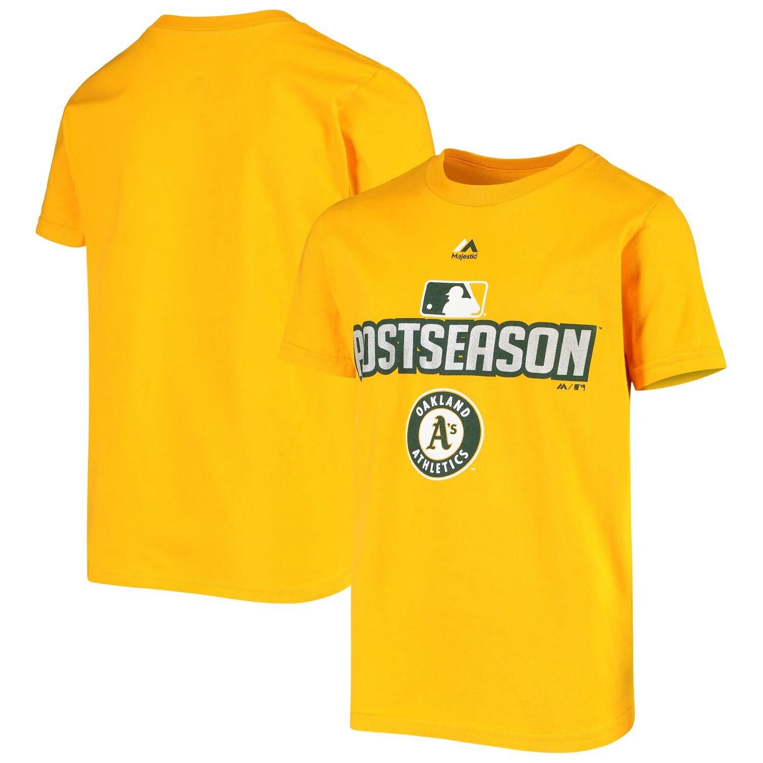 

Футболка для участника постсезона Youth Majestic Gold Oakland Athletics Majestic