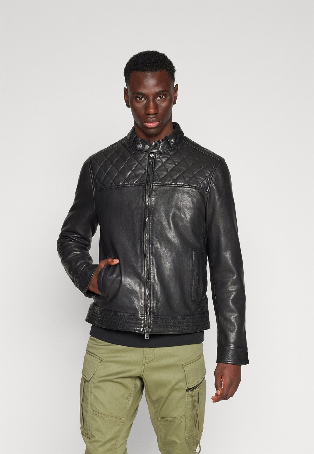 

Кожаная куртка ZOLA JACKET AllSaints, цвет black