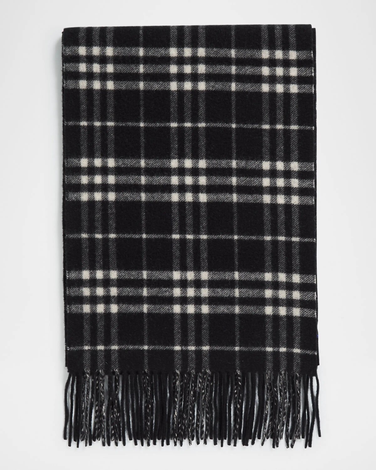 

Кашемировый шарф в клетку Icon Check Burberry, цвет Black Calico Ip Chk