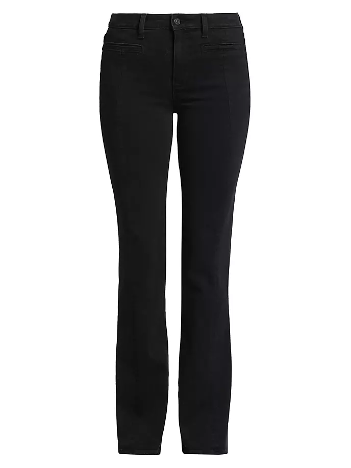 цена Расклешенные джинсы Lauren Canyon с высокой посадкой Paige, цвет slater