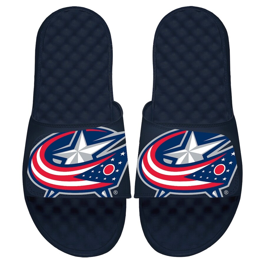 

Шлепанцы ISlide Columbus Blue Jackets, нави