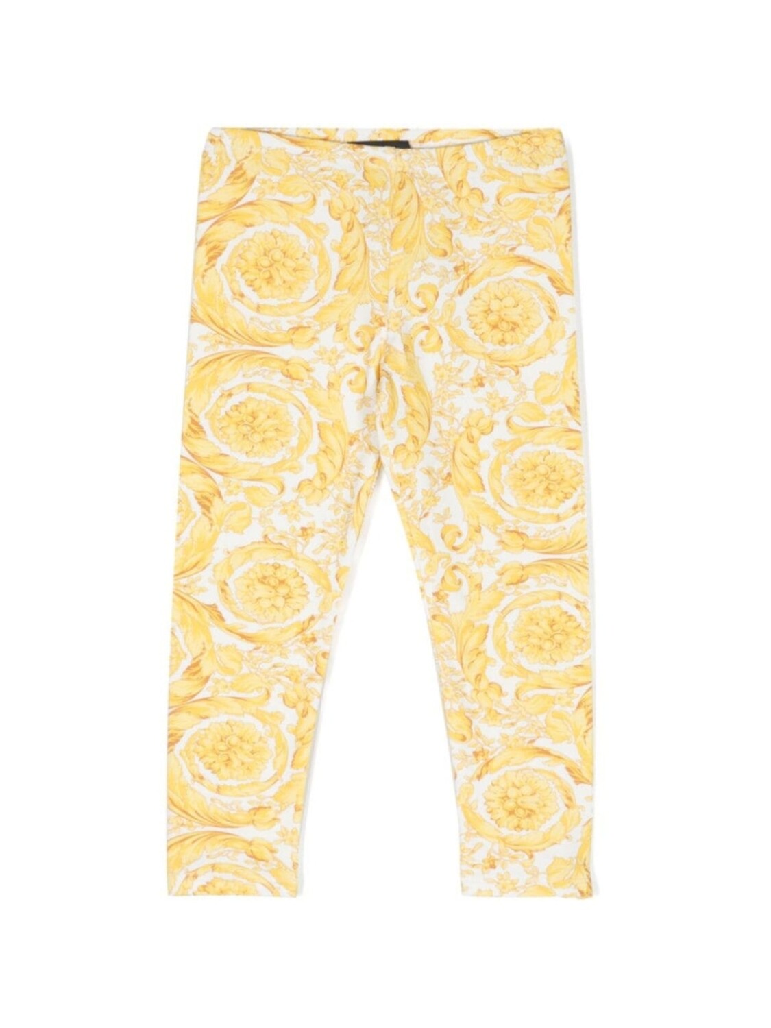 

Versace Kids легинсы с принтом Barocco, белый