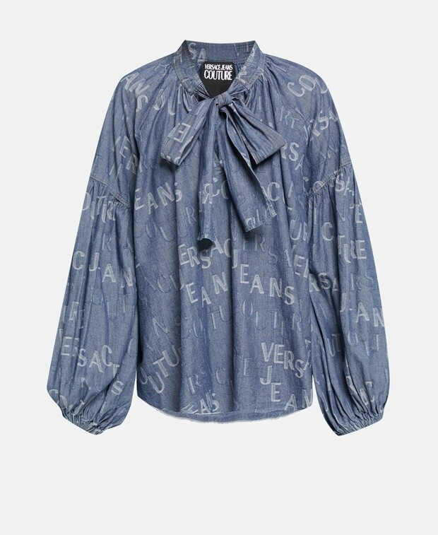 

Джинсовая блузка Versace Jeans Couture, индиго