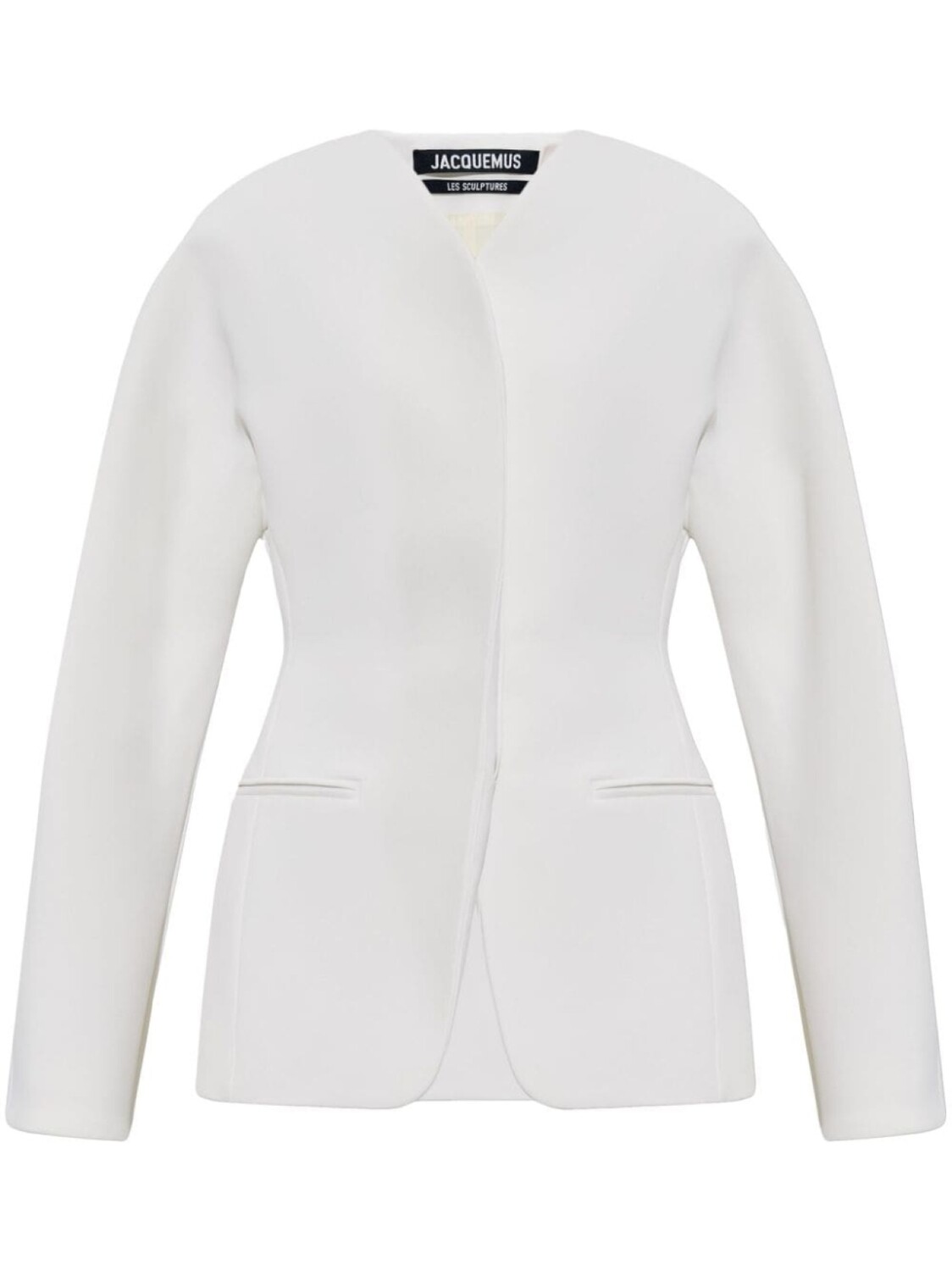 

Однобортный блейзер La Veste Ovalo Jacquemus, белый