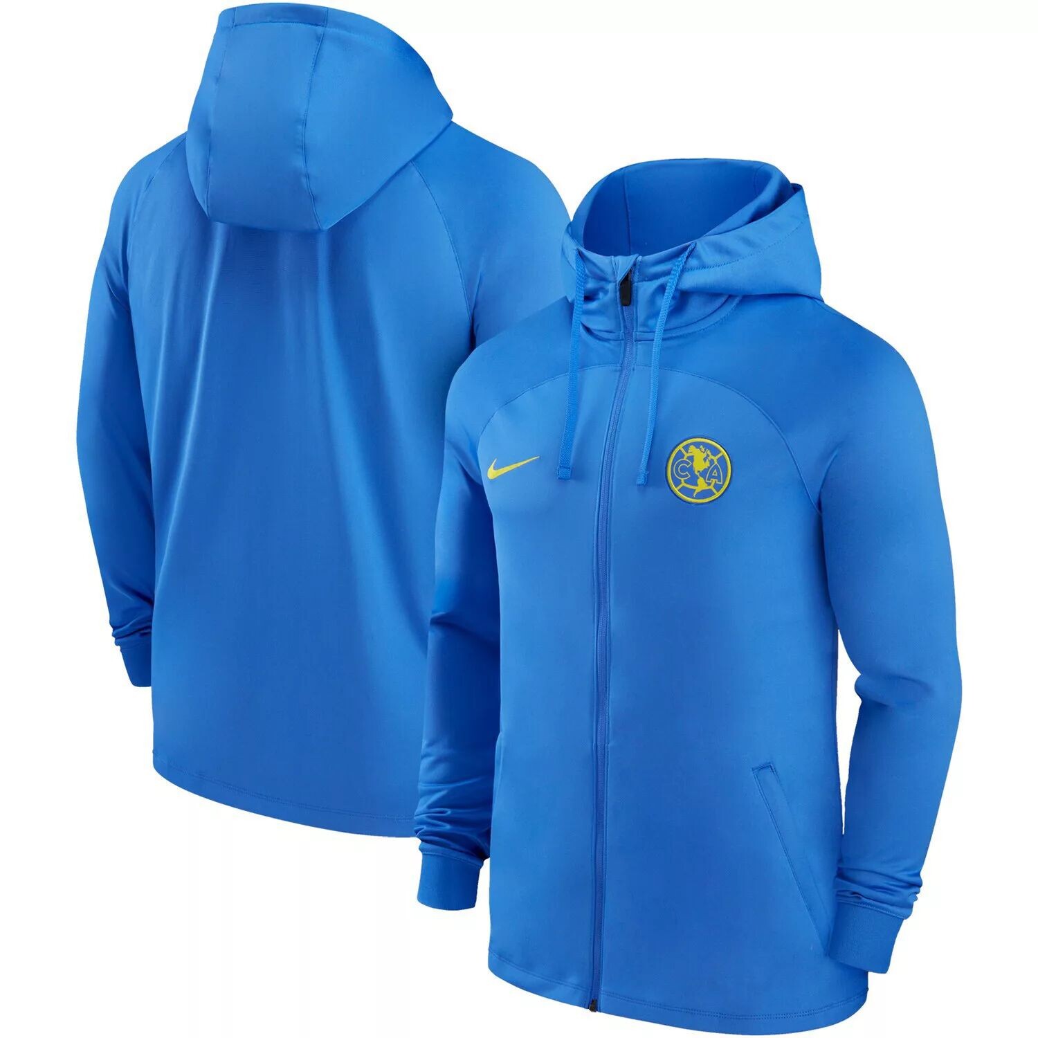 

Мужская синяя спортивная куртка с молнией во всю длину Club America Performance Strike Nike, Синий