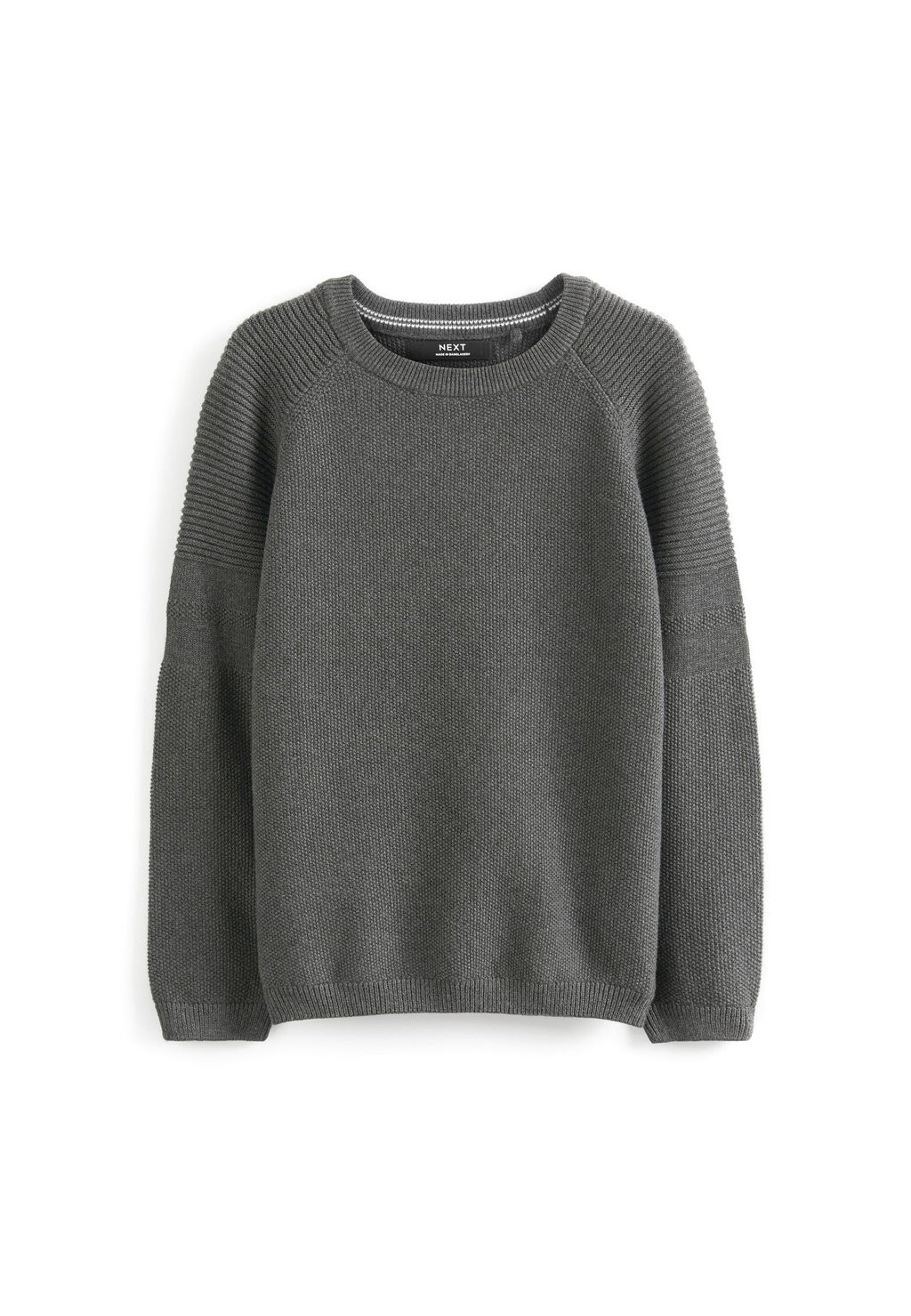 Джемпер вязаный TEXTURED CREW WITHOUT STAG Next, цвет charcoal grey