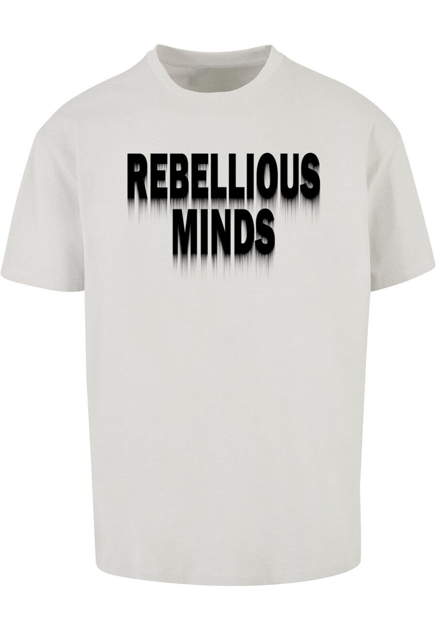 

Футболка Merchcode REBELLIOUS MINDS, светло-серый