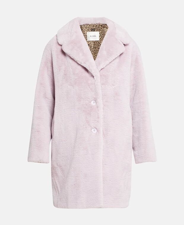

Пальто из искусственного меха Blugirl Blumarine, розовый