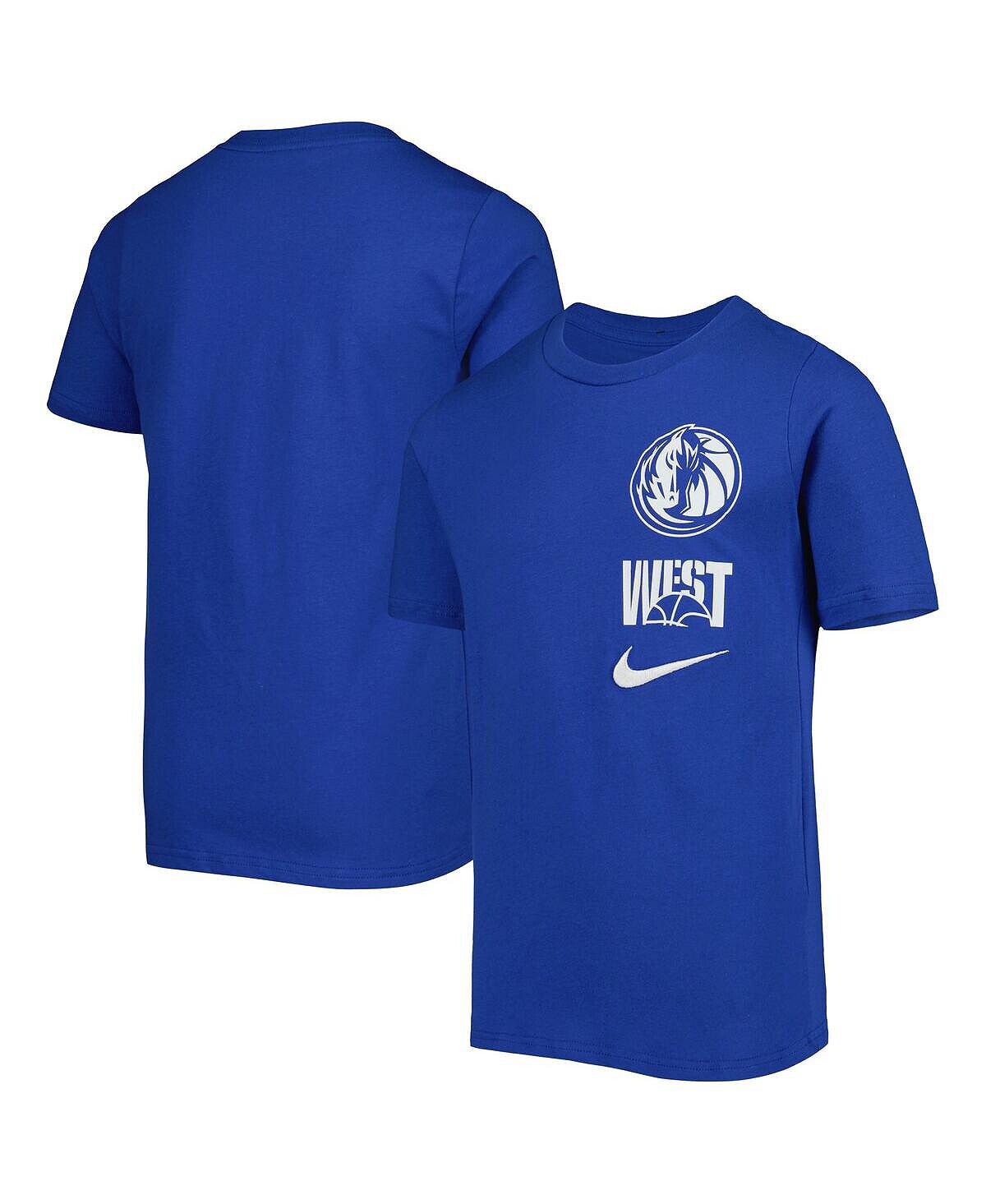 

Футболка Royal Dallas Mavericks Vs Block Essential для мальчиков и девочек Big Boys and Girls Nike