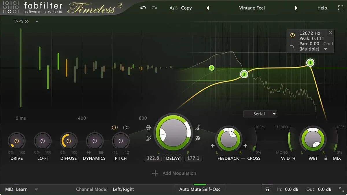 

Плагин FabFilter Timeless 3 Delay