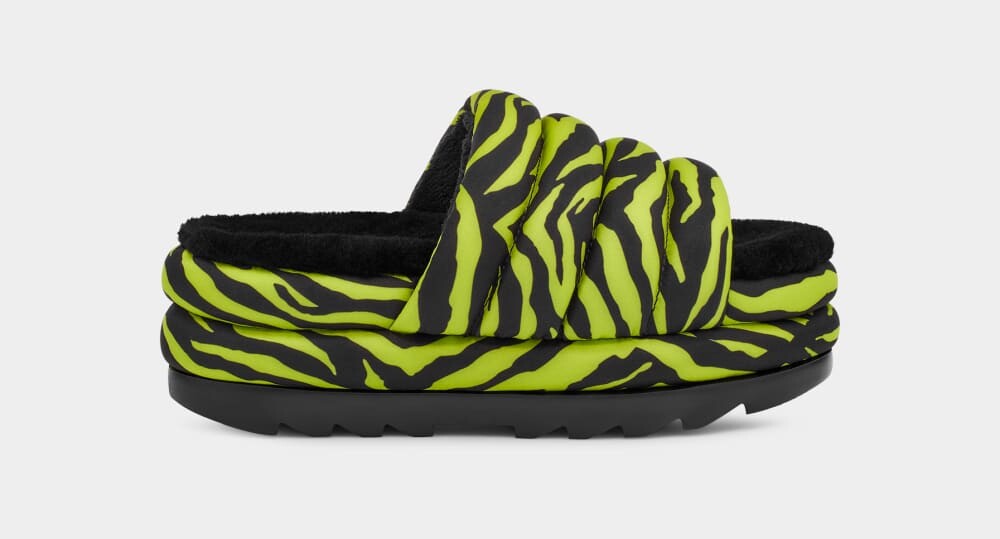

Сандалии Maxi Slide Tiger Print UGG, зеленый