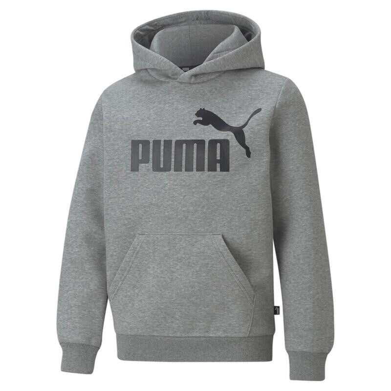 

Толстовка с большим логотипом PUMA Kids Essentials, средний серый, Хизер