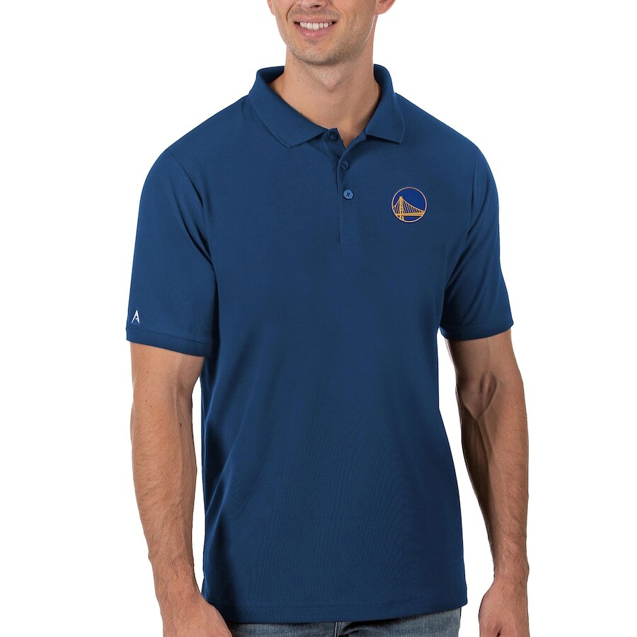 

Поло с коротким рукавом Antigua Golden State Warriors, роял