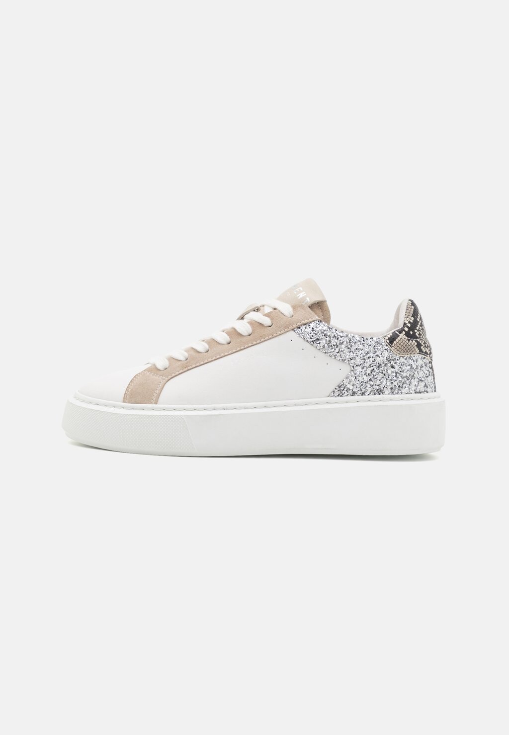 

Низкие кроссовки Frances Pavement, цвет white/silver glitter
