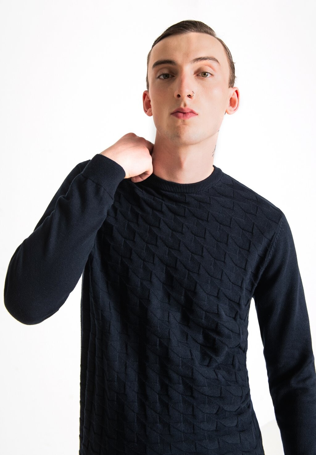 

Свитер Regular Fit In Filato Antony Morato, цвет blue ink