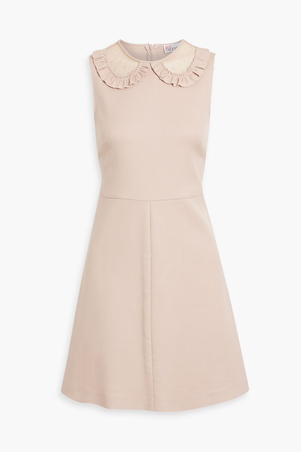 

Платье мини из крепа с рюшами Redvalentino, цвет Blush