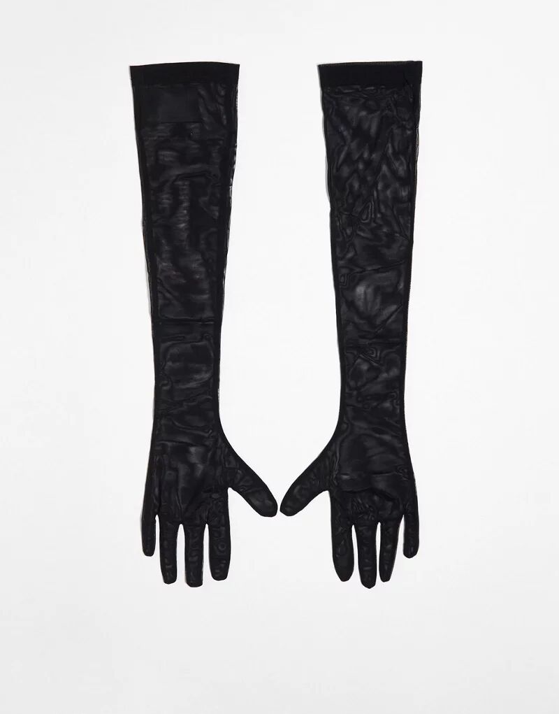 Черные сетчатые перчатки длиной до локтя & Other Stories