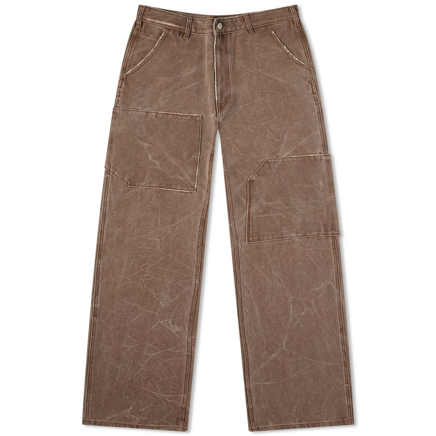 

Брюки Acne Studios Palma Patch Canvas Work, цвет Toffee Brown
