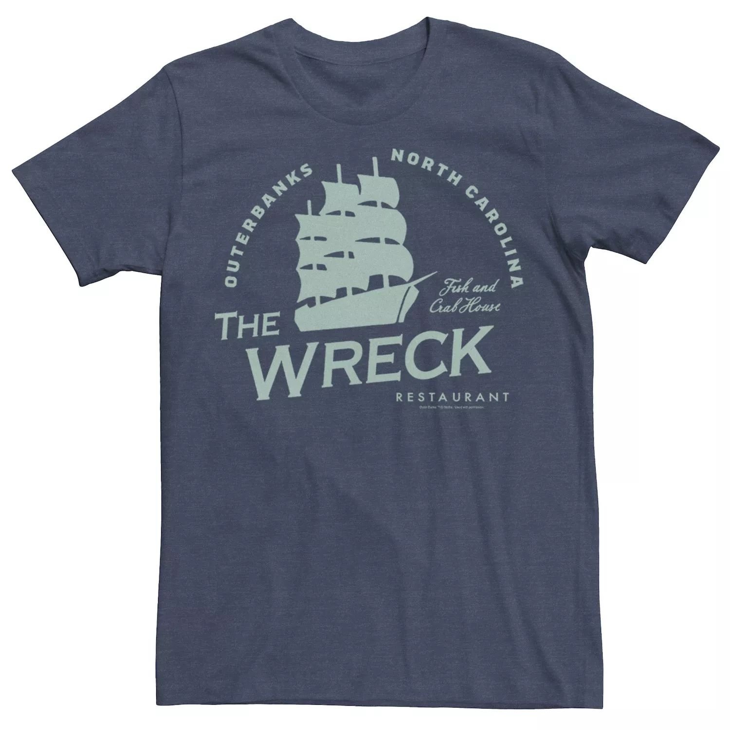 

Мужская футболка с логотипом Netflix Outer Banks The Wreck Restaurant Licensed Character