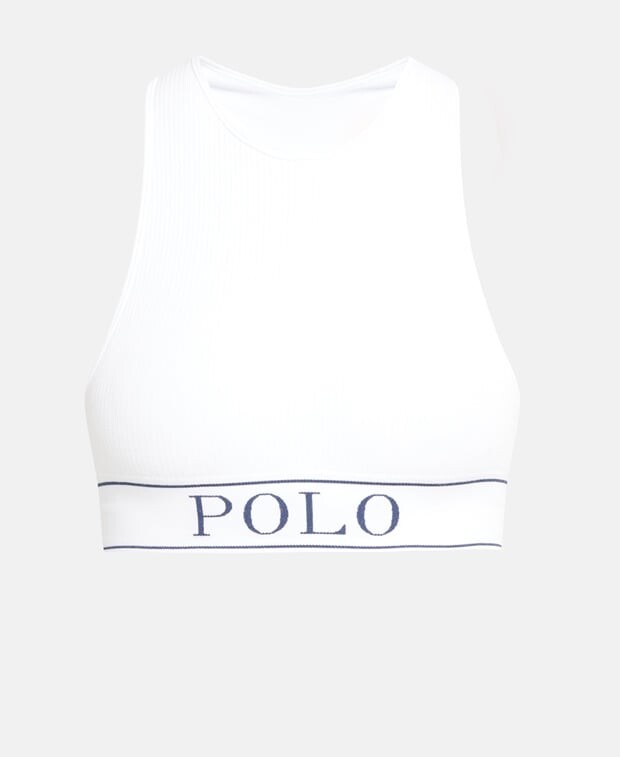 

Укороченный топ Polo Ralph Lauren, белый