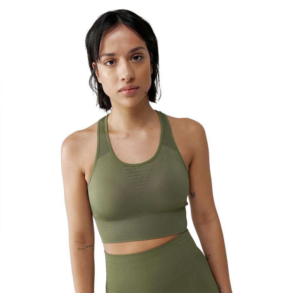 

Спортивный топ Born Living Yoga Aretha Medium Support Seamless, зеленый