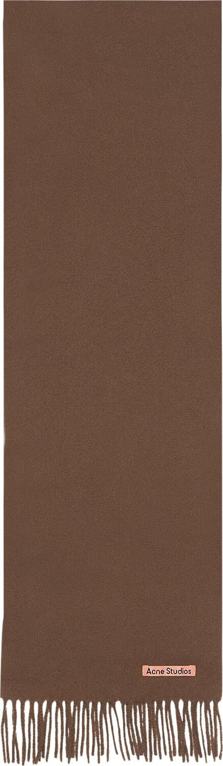 

Шарф Acne Studios Skinny Fringe Wool 'Chocolate Brown', разноцветный