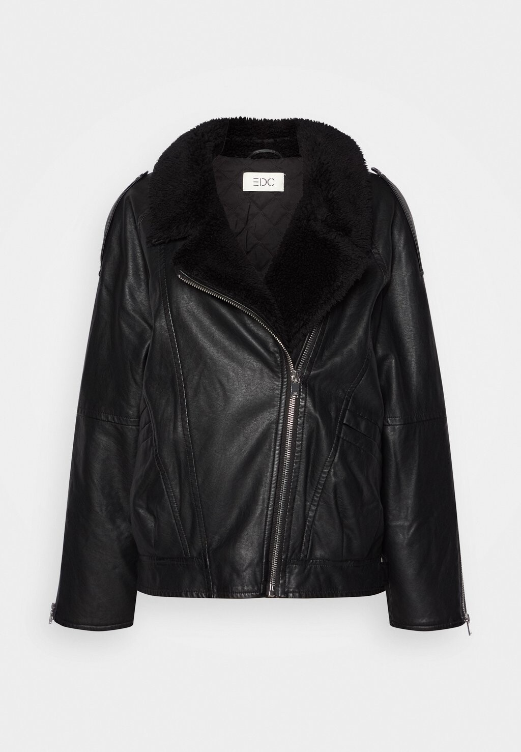 

Куртка из искусственной кожи edc by Esprit, черный