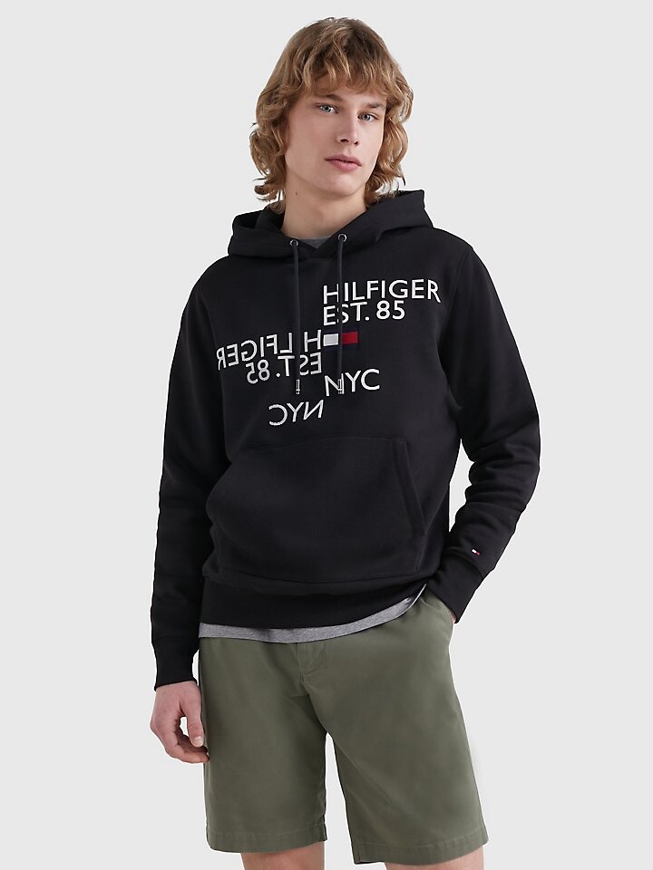 

Худи Flex Fleece с зеркальным логотипом Tommy Hilfiger