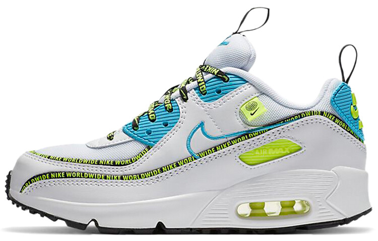 

Nike Air Max 90 SE GS Worldwide Pack — Blue Fury Volt